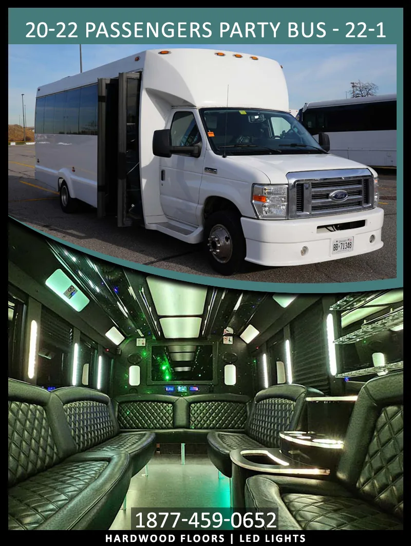 20–22 Passenger Party Bus, party bus for 20–22 guests in Toronto